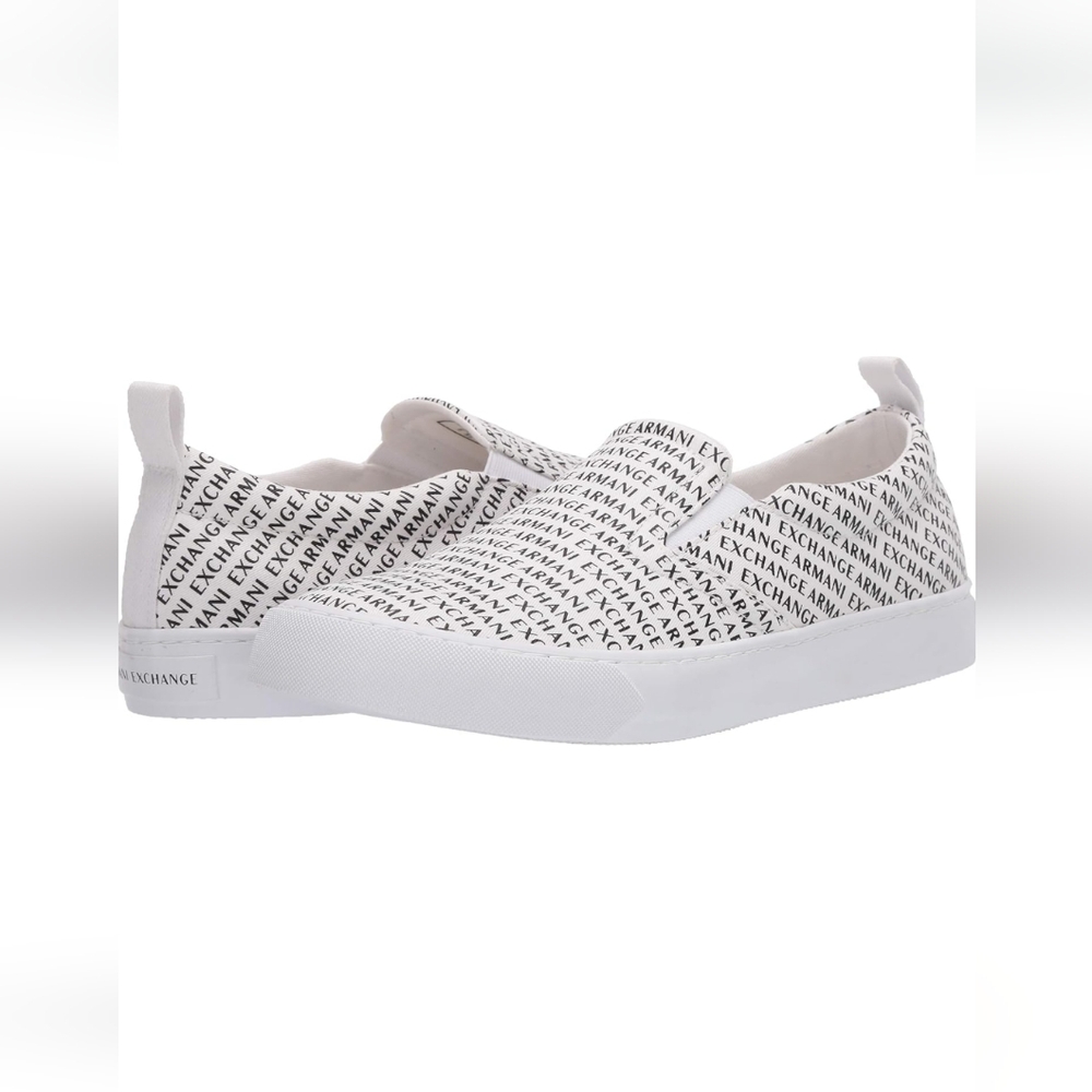 Armani Exchange Men Blk/White Designer Loafers Shoes"" ONLY WORE ONCE!!""